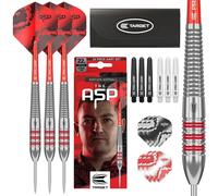 Target Darts Nathan Aspinall Brass Steel Tip Dart Set, 22G | Fixed Point Darts, Pro Grip Shafts, No.2 Pro Ultra Dart Flights, Storage Wallet Case & Extra Professional Accessories