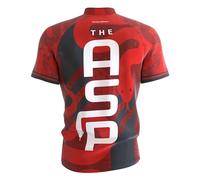 Target Darts Nathan Aspinall Dart Shirt ASP 2024 Edition (X-Large) - Darts Top, Mens Dart Shirts, Coolplay Collarless Pro Darts Shirt, Player Edition T-Shirt, Dart Gifts Red and Black