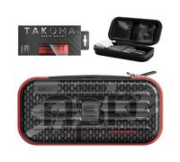 Target Darts Nathan Aspinall Ghost Series Takoma Wallet, Regular - Darts Case, Black/White Storage Cases, “The Asp” Zipper Dart Holder, Professional Accessories - Holds 3 Fully Assembled Darts