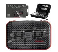 Target Darts Nathan Aspinall Ghost Series XL Takoma Wallet - Darts Case, Black/White Storage Cases, “The Asp” Zipper Dart Holder, Professional Accessories - Holds 6 Fully Assembled Darts