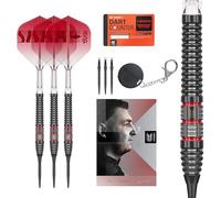 Target Darts Nathan Aspinall Steel Tip 95K Dart Set, 22G/24G/26G | 95% Tungsten Darts, K-Flex No.2 Flights & Shafts, Swiss Storm Black & SP Tool Included | Player Edition Professional Dart Sets