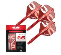 Target Darts Nathan Aspinall The Asp K-Flex Flight & Shaft System, Red | No.2/No.6 Kflex - Short (19mm), Intermediate (26mm), and Medium (33mm) All-In-One K Flex Flights and Shafts