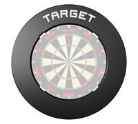 Target Darts Notched Dart Board Surround Protection Ring, Red/Black/Grey | Indoor & Outdoor Dartboard Protect Wall, Compatible With All Dart Boards | Professional Home Setup Accessories