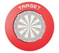 Target Darts Notched Dart Board Surround Protection Ring, Red/Black/Grey | Indoor & Outdoor Dartboard Protect Wall, Compatible With All Dart Boards | Professional Home Setup Accessories