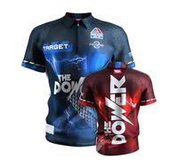 TARGET Darts Phil Taylor Dart Shirt 2025, Size: S | World Championship Mens Darts Shirt, Adult Cool Play Collarless Dart Top, Dartboards Top Men, The Power Player Edition T Shirt