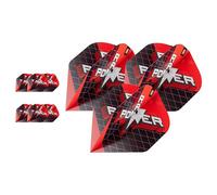 Target Darts Phil Taylor Gen 11 Power 9-Five Flights, Raw Power Pro Ultra Dart Flight Set, Pack of 9 | Phil Taylor G11 Dart Flights, Professional Dart Accessories - NO.2 Shape