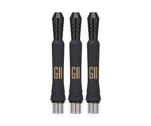 Target Darts Phil Taylor Gen 11 Power 9-Five Shafts, Raw Power Titanium Dart Shafts Pack of 3 | Phil Taylor G11 Black Shaft Set, Professional Dart Accessories - Short/Intermediate/Medium Length