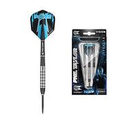 TARGET Darts Phil Taylor Power 8-Zero 2 Steel Tip Darts, 80% Tungsten Dart Set, 22G | Power 8 Zero Player Edition Darts with Fixed Points, Pro Grip Shafts, No.6 Dart Flights