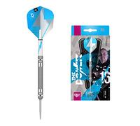 Target Darts Phil Taylor Power Series Tungsten Swiss Point Steel Tip Darts Set - Black and Silver