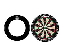 Target Darts Pro Tour Printed Surround Black and UNICORN Dartboard | Eclipse Pro | Ultra-Visible Number Ring & Spider | Championship Quality Sisal Bristle | Staple-Free Construction