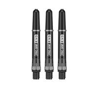 TARGET Darts Raymond van Barneveld Pro Grip EVO Chrono Titanium Shafts, Set of 3 | Professional Dart Accessories, Dart Shaft Sets, 3 Pack - Length: Short (37.7mm)