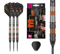 Raymond Van Barneveld RVB 80% Black Swiss Point Steel Tip Darts by Target
