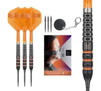 Target Darts Raymond van Barneveld Steel Tip 95 Tungsten Swiss Point K Flex | 21G/23G/25G RVB Darts Set, No.2 K-Flex Flight & Stems Systems, Swiss Storm Points, Premium Swiss Key Tool, SP, Kflex