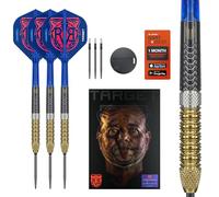 Target Darts Raymond van Barneveld Steel Tip Generation 6 Dart Set, 25G | 95% Tungsten Darts, K-Flex No.2 Flights & Shafts, Swiss Chrono Points Black & SP Tool Included | Player Edition