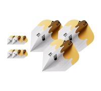 Target Darts Redux Pro Ultra No.6 Dart Flights, 9 Pack Set | Professional Accessories, Multipack Flight Sets, Dart Flight Set, White & Gold