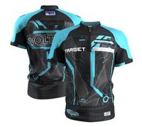 Target Darts Rob Cross 2027 Official Playing Shirt Adult Sizes XS-4XL | Size Extra Small-4XL, Voltage, Electric Blue, Black, Breathable Performance Fabric Dart Player Top, Quarter Zip, Collarless
