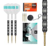 TARGET Darts Rob Cross 95K Steel Tip Swiss Point Darts, 95% Tungsten Darts with K-Flex Flights, 21G | Voltage Darts, Player Edition Swiss Points K Flex Dart Set, Swiss Point Tool Included