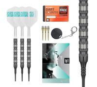 TARGET Darts Rob Cross 95K Soft Tip 95% Tungsten Dart Set, 18G | Voltage Player-Edition Darts Set with Pixel Tips, K-Flex Flights, Soft Tip Electronic Darts Set