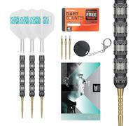 Target Darts Rob Cross 95K Steel Tip Swiss Point Darts, 95% Tungsten Darts with K-Flex Flights, 21G/22G/23G/25G | Voltage Darts, Player Edition Swiss Points K Flex Dart Set, Swiss Point Tool Included