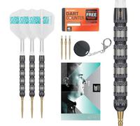 Target Darts Rob Cross 95K Steel Tip Swiss Point Darts, 95% Tungsten Darts with K-Flex Flights, 25G | Voltage Darts, Player Edition Swiss Points K Flex Dart Set, Swiss Point Tool Included