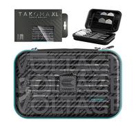 Target Darts Rob Cross Ghost Series XL Takoma Wallet - Darts Case, Black/White Storage Cases, “Voltage” Zipper Dart Holder, Professional Accessories - Holds 6 Fully Assembled Darts
