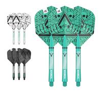 Target Darts Rob Cross Ink Design No.6 Dart Flights & Medium (48mm) Shafts Stems - 9 Flights and 9 Shafts in Total