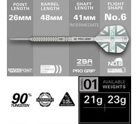 Target Darts Rob Cross Voltage Gen 1 SP 90% Tungsten Steel Tip Darts
