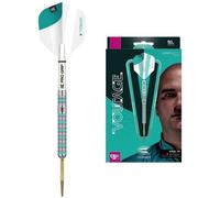 Target Darts Rob Cross Gen 2 25G 90% Tungsten Swiss Point Steel Tip Darts Set, Silver, Aqua and White