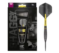 Target Darts Steel Tip Darts Set Scott Williams Black - 90% Tungsten 23g, Swiss Point, SP Tool