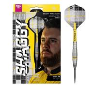 Target Darts Scott Williams Generation 2 Swiss Point Steel Tip Dart Set, 23G/25G | Player Edition G2 90% Tungsten Darts, Pro Ultra No.2 Flights, Pro Grip Tag Shafts & SP Tool