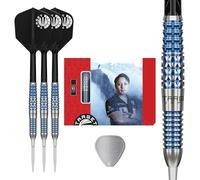 TARGET Darts Sereno G2 Steel Tip Darts with Kflex, 23G | 90% Tungsten Dart Set, K-Flex Flights and Shafts No.6, Swiss Storm Nano Points, Player Toru Suzuki Gen 2, Storage Tin & Point Guard/Stand