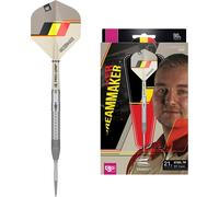 Target Darts Unisex Dimitri Van Den Bergh Dream Maker G1 90% Tungsten Swiss Point Tip Set Steel Darts, Sand, Black, Yellow and Red, 25G UK