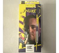 Darts Luke Littler Brass Steel Tip Darts Set - 22G Steel Tip Dart, The Nuke Player Edition Dart Set, Dart Accessories