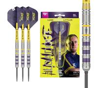 TARGET Darts Luke Littler Loadout Steel Tip Swiss Point Darts, 90% Tungsten Dart, 24G | Steel Tip Dart Set, Player Edition Swiss Points Dart Sets with Tool, Pro Grip Shafts & No.2 Flights