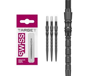 Target Darts Signature Swiss Point TRB | 3 Pack Set of Tips | 35MM - Black | Change Dart Points, Swiss Point Technology, Professional Darts Accessories