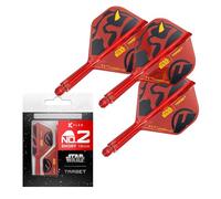 Target Darts Star Wars Darth Maul K Flex Integrated Dart Flights & Shafts | Pack of 3 K-Flex, No.2 | Disney K-Flex Accessories, Short (19mm)