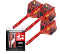 Target Darts Star Wars Darth Maul K Flex Integrated Dart Flights & Shafts | Pack of 3 K-Flex, No.2 | Disney K-Flex Accessories, Medium (33mm)