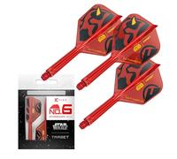 Target Darts Star Wars Darth Maul K Flex Integrated Dart Flights & Shafts | Pack of 3 K-Flex, No.6 | Disney K-Flex Accessories, Intermediate (26mm)