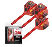 Target Darts Star Wars Darth Maul K Flex Integrated Dart Flights & Shafts | Pack of 3 K-Flex, No.6 | Disney K-Flex Accessories, Medium (33mm)
