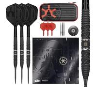 Target Darts Star Wars Darth Vader 95% Tungsten Steel Tip Darts, 22G | Black Swiss Storm Points, Red & Black K-Flex No.2/No.6 Shafts & Flights, Premium Swiss Keyring Tool & Takoma Wallet