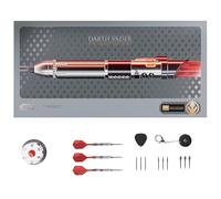 Target Darts Star Wars Darth Vader Lightsaber Steel Dart Set, 24G | 95% Tungsten, Swiss Point & Soft Tip Conversion, K-Flex Flights & Shafts, Dart Stand, Limited Edition Sets