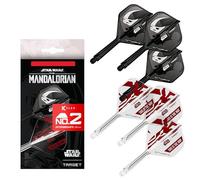 Target Darts Star Wars Mandalorian K Flex Integrated Dart Flights & Shafts | Character Inspired Pack of 6 K-Flex, No.2 | Disney K-Flex Accessories, Intermediate (26mm)