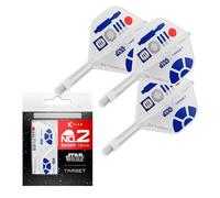 Target Darts Star Wars R2-D2 K Flex Integrated Dart Flights & Shafts | R2D2 Pack of 3 K-Flex, No.2 | Disney K-Flex Accessories, Short (19mm)