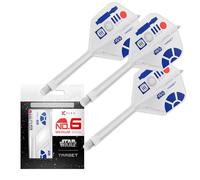 Target Darts Star Wars R2-D2 K Flex Integrated Dart Flights & Shafts | R2D2 Pack of 3 K-Flex, No.6 | Disney K-Flex Accessories, Medium (33mm)