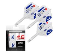 Target Darts Star Wars R2-D2 K Flex Integrated Dart Flights & Shafts | R2D2 Pack of 3 K-Flex, No.6 | Disney K-Flex Accessories, Short (19mm)