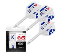 Target Darts Star Wars R2-D2 K Flex Integrated Dart Flights & Shafts | R2D2 Pack of 3 K-Flex, No.6 | Disney K-Flex Accessories, Intermediate (26mm)