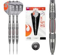 Target Darts Star Wars X-Wing 90% Tungsten Steel Tip Darts, 22G/24G/26G | Silver GRD Swiss Points, Pro Grip Shafts, X Wing No.6 Pro Ultra Flights & Swiss Point Tool
