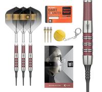 TARGET Darts Stephen Bunting 95K Soft Tip Dart Set, 19G | Kflex Flights & Shafts, The Bullet Player Edition 95% Tungsten Darts, Nano Swiss Steel Tip Conversion Points & Premium Keyring SP Tool