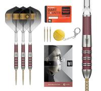 Target Darts Stephen Bunting 95K Swiss Point Steel Tip Dart Set, 18G/22G/23G | Kflex Flights & Shafts, The Bullet Player Edition 95% Tungsten Darts, Spare Gold DX Points & Premium Keyring SP Tool