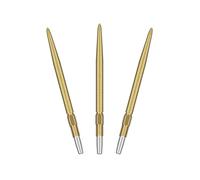 Target Darts Swiss Point SLK Luke Littler Dart Points (3 Pack Set of Tips) 30MM/35MM/42MM - Gold/Silver/Black | Rough Textured Dart Points, Replacement Steel Dart Tips, Professional Dart Accessories